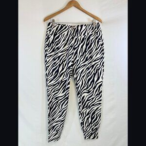 Cabi Zebra Print Joggers - Size M
